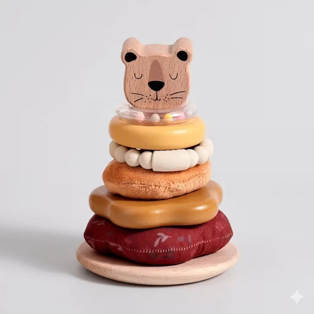 StackNest - Silicone Baby Stacking Toy Set