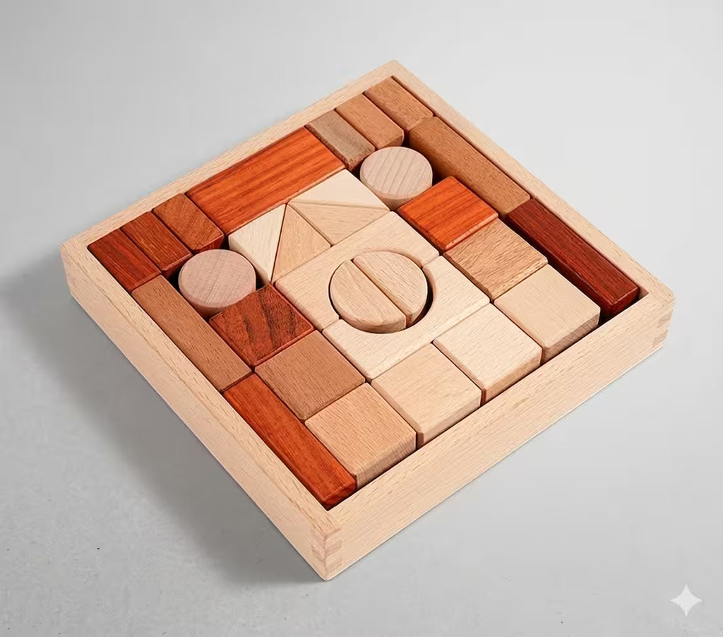 BuildNest - Wooden Block Puzzle Set