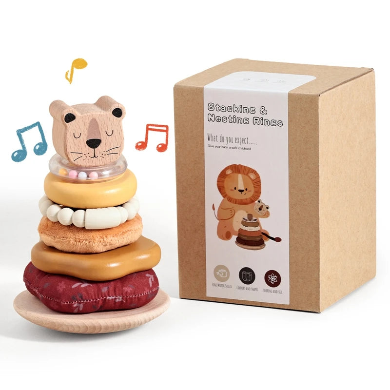 StackNest - Silicone Baby Stacking Toy Set