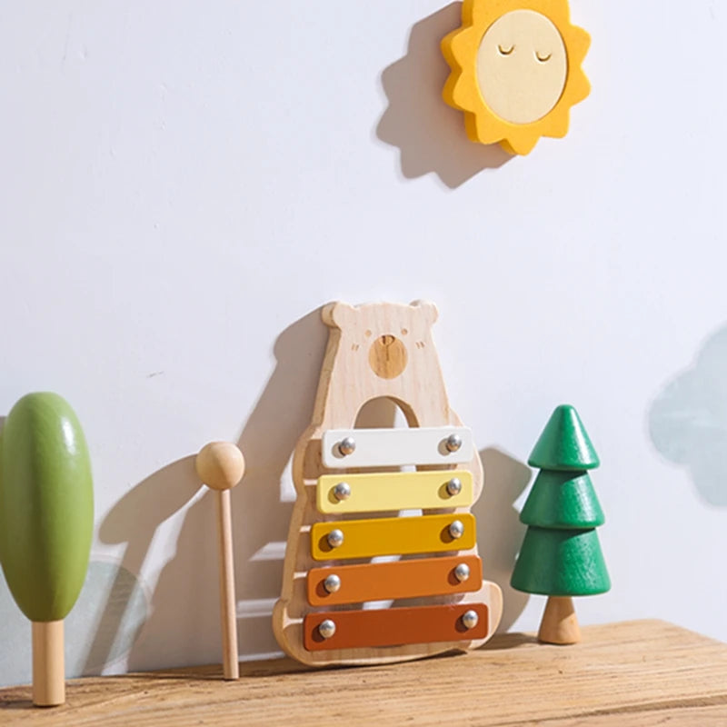 MelodyBear - Wooden Baby Xylophone Toy