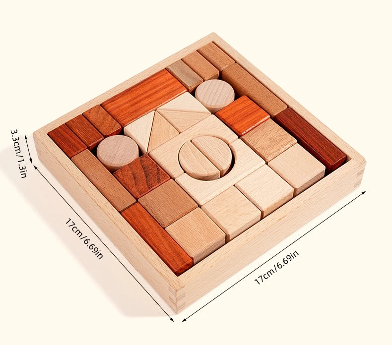 BuildNest - Wooden Block Puzzle Set