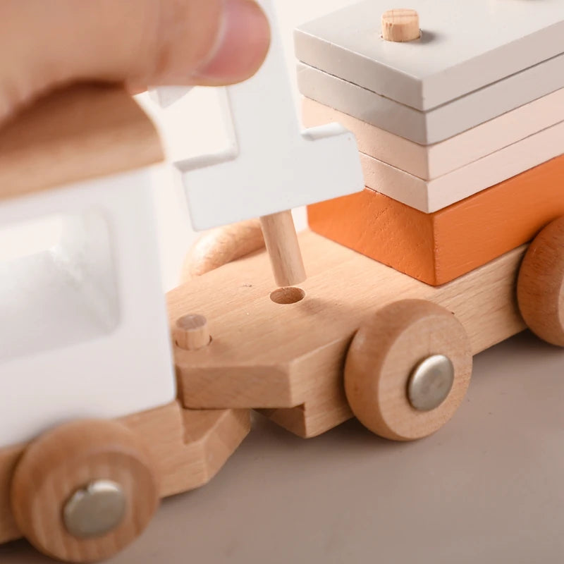 BirthdayTrain - Wooden Montessori Train Set