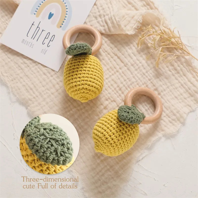 LumiFruit - Crochet Baby Rattle Teether