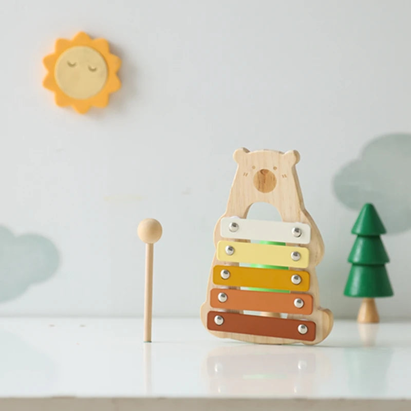 MelodyBear - Wooden Baby Xylophone Toy