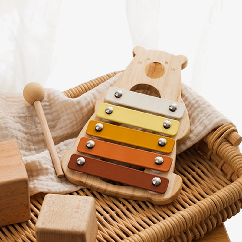MelodyBear - Wooden Baby Xylophone Toy