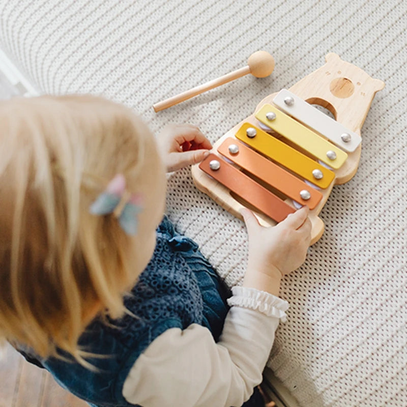 MelodyBear - Wooden Baby Xylophone Toy
