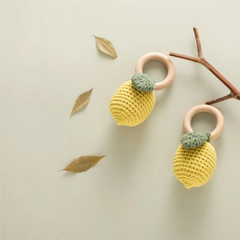 LumiFruit - Crochet Baby Rattle Teether