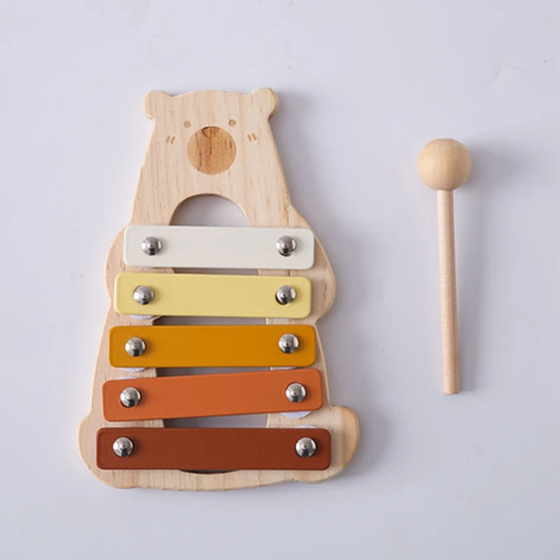 MelodyBear - Wooden Baby Xylophone Toy