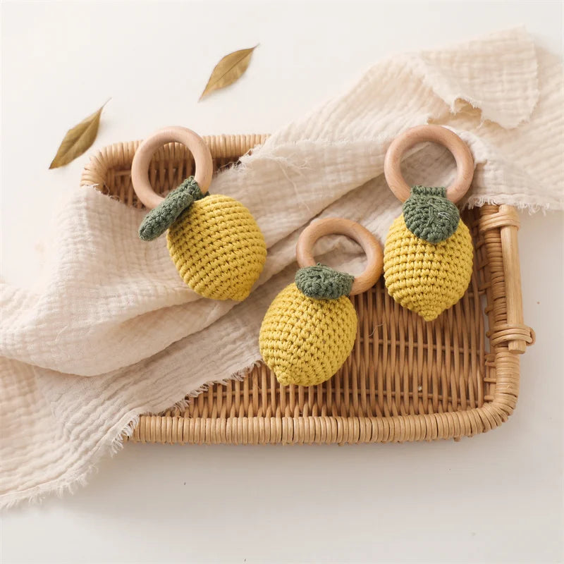 LumiFruit - Crochet Baby Rattle Teether