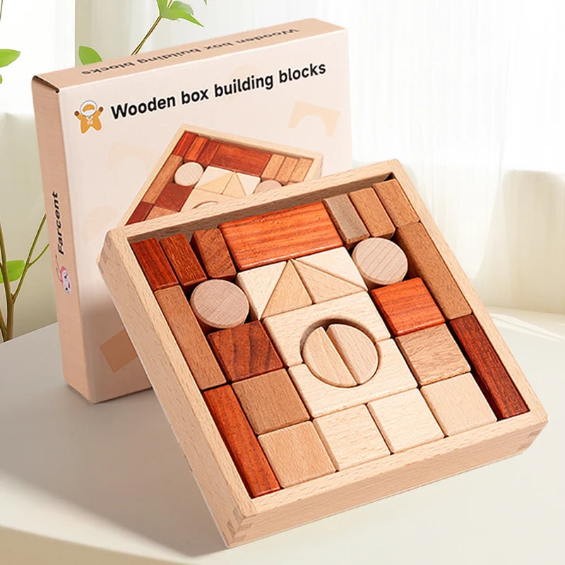 BuildNest - Wooden Block Puzzle Set