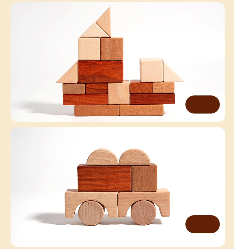 BuildNest - Wooden Block Puzzle Set