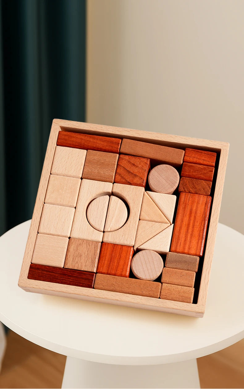 BuildNest - Wooden Block Puzzle Set
