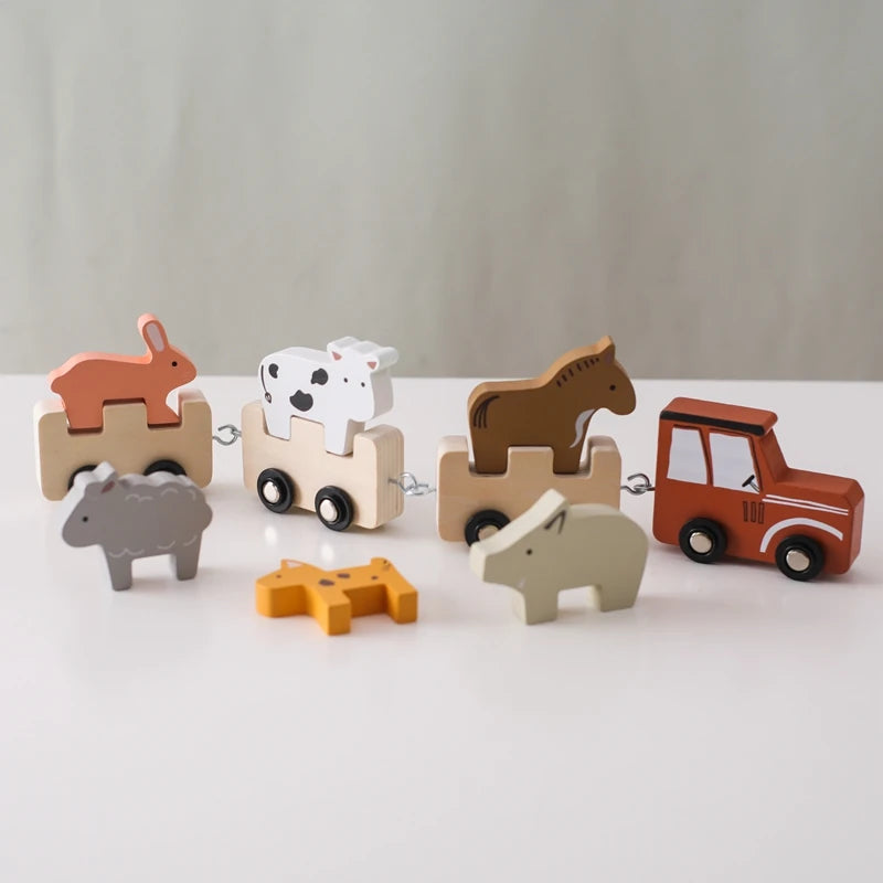 WoodTrail – Wooden Animal Block Train