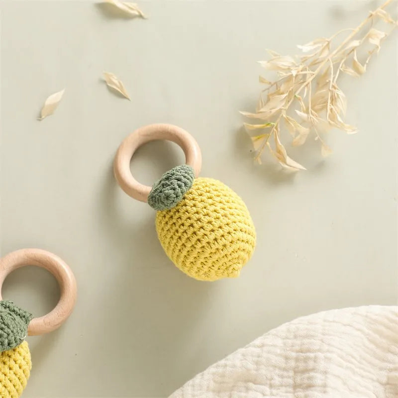 LumiFruit - Crochet Baby Rattle Teether