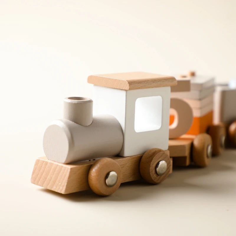 BirthdayTrain - Wooden Montessori Train Set