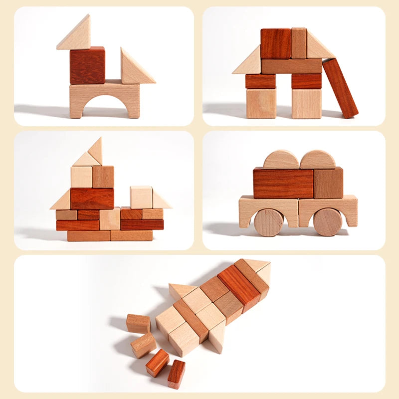 BuildNest - Wooden Block Puzzle Set