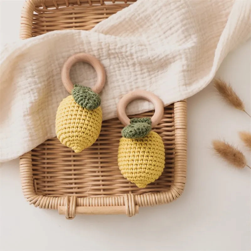 LumiFruit - Crochet Baby Rattle Teether