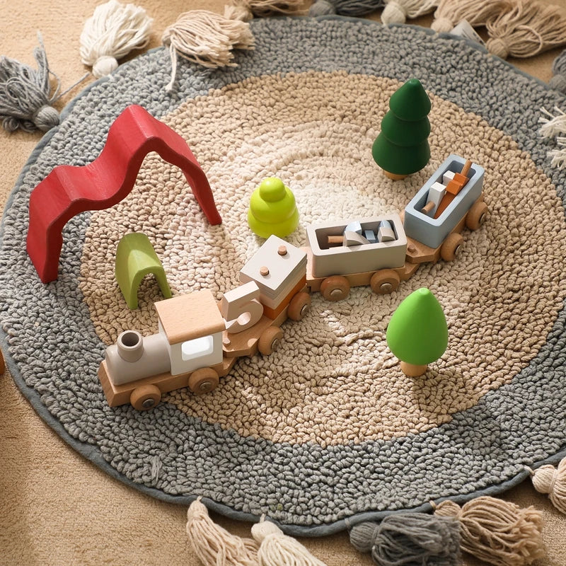 BirthdayTrain - Wooden Montessori Train Set