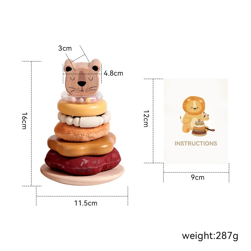 StackNest - Silicone Baby Stacking Toy Set